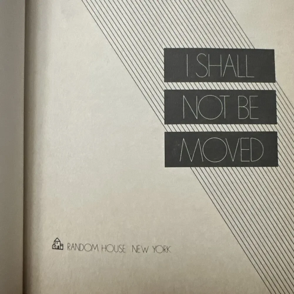 First Edition First Printing I Shall Not Be Moved‎ by Maya Angelou 1990